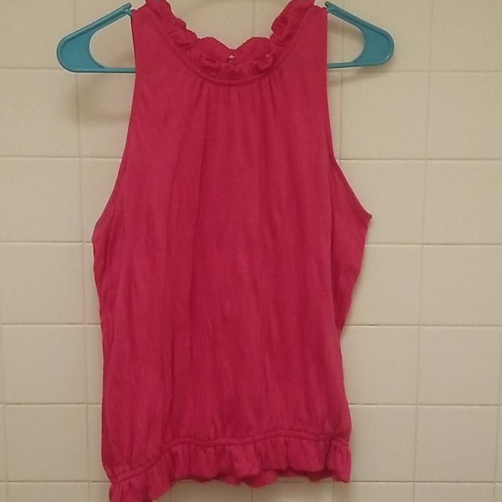 Pink Sleeveless top sz L
